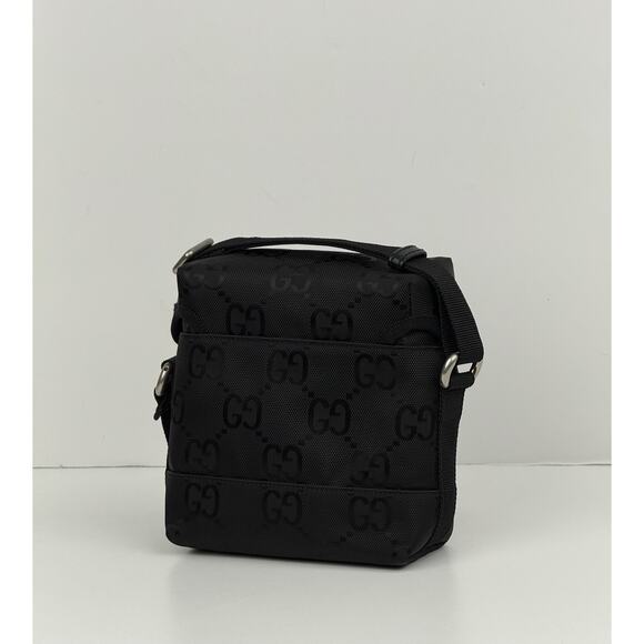 Gucci Econyl Nylon Monogram Off The Grid Messenger Bag Black - Picture 2 of 8